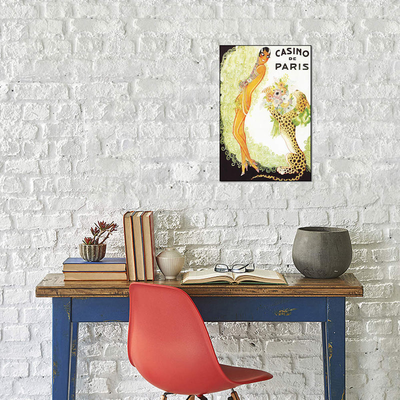 Casino De Paris, Leopard by Vintage Apple Collection - No Frame Print on Canvas, 66.04 cm H x 45.72 cm W x 1.91 cm D