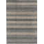 Wool Striped Area Rug in Aqua/Light Blue
