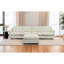 Tissu beige avec - Confortable, ergonomique pour appartement, salon, bureau, 4, conception, mousse à mémoire de forme