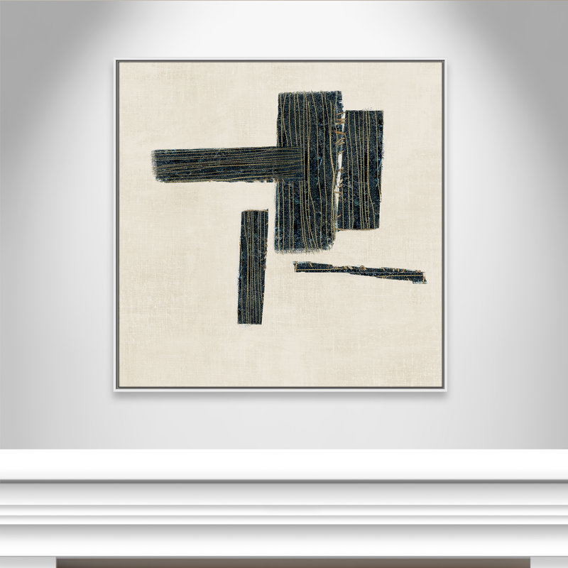 «Copeland Stiched II» par, H 41,5 po x l 41,5 po, Blanc
