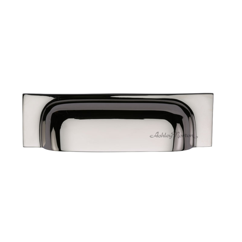 Cabinet 3" Center to Center Cup/Bin Pull, Polished Nickel, 6"