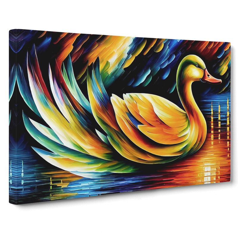 Duck Painting Vol.3 - Wrapped Canvas Painting, 35cm H x 50cm W x 3cm D