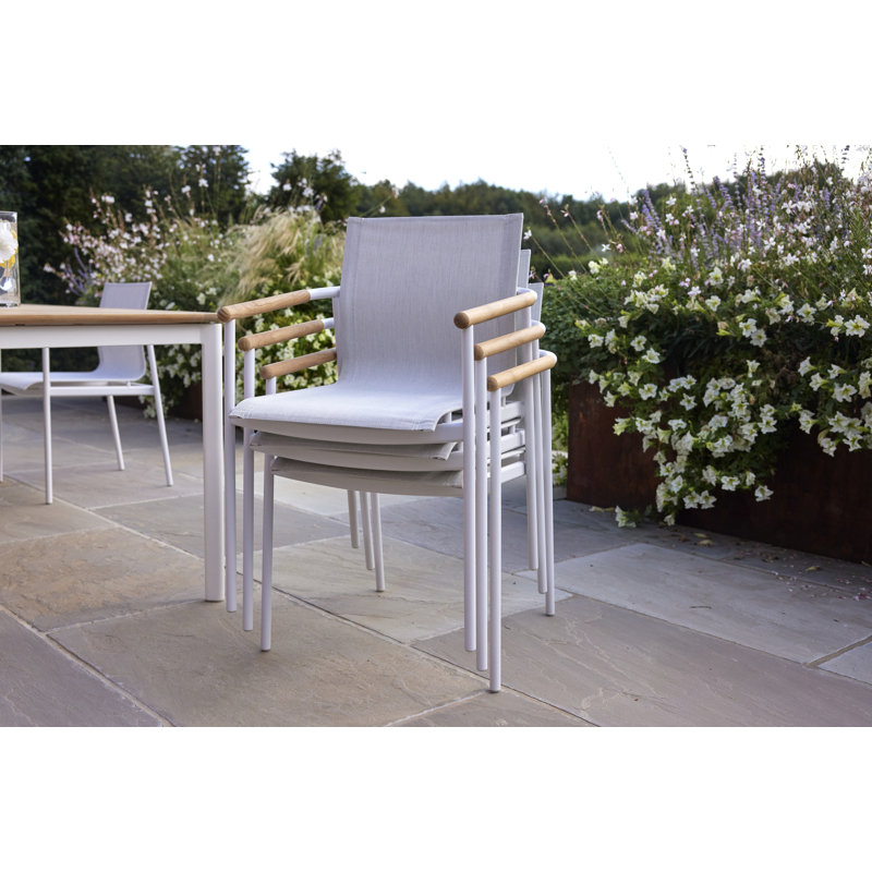 Around Dining Armchair, Oyster/Arctic White