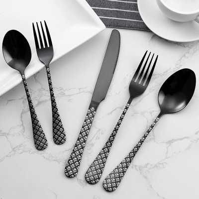 Red Barrel Studio Linzy Stainless Steel Flatware Set - Service for 4