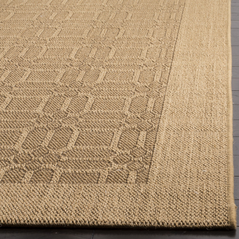 Tapis brun en jute / sisal Andressa, Tapis de couloir 2 pi 3 po x 10 pi