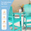 Chaise haute Adirondack avec table Cezalinda-1559659533