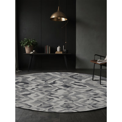 Tapis gris lavable à la machine