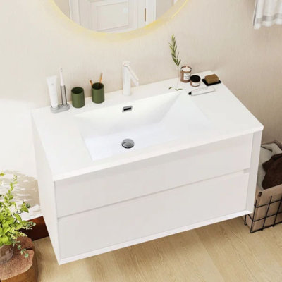 Chilmonik 41.9'' Single Bathroom Vanity with Top