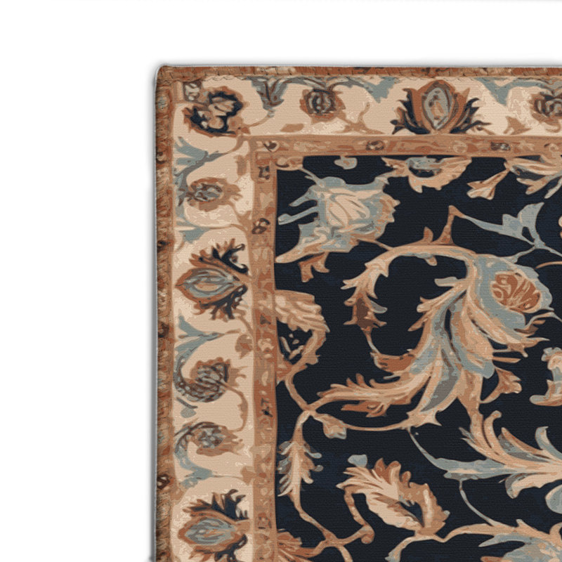 Tapis d'intérieur et d'extérieur brun Persian, Rectangulaire 8 pi x 10 pi