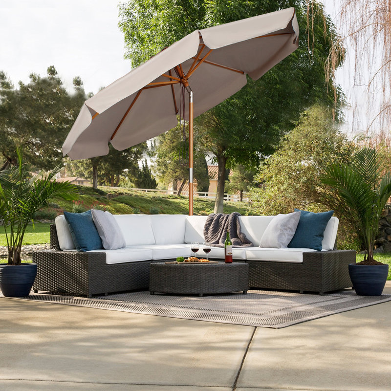 300cm Balcony Parasol, Taupe
