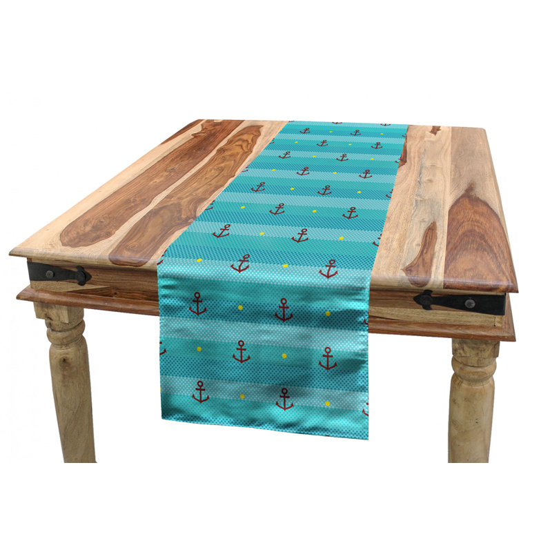Chemin de table géométrique, 120 po x 16 po