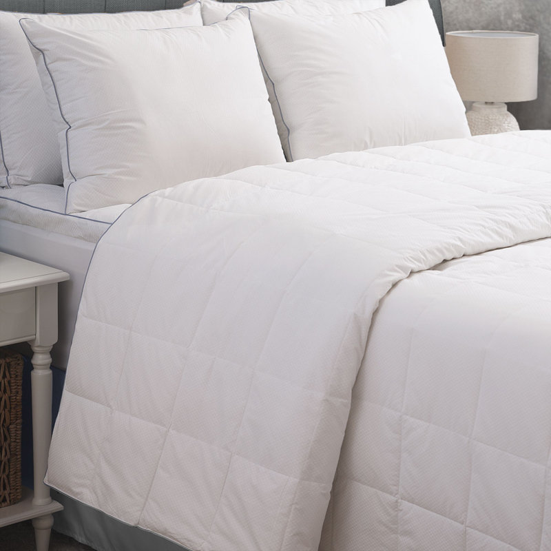 Twin White Cotton Cooling Blanket with PCM Technology
