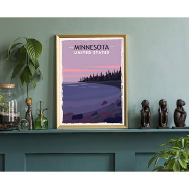 Saint Paul, Minnesota Map Art Print by Ayse Deniz Akerman