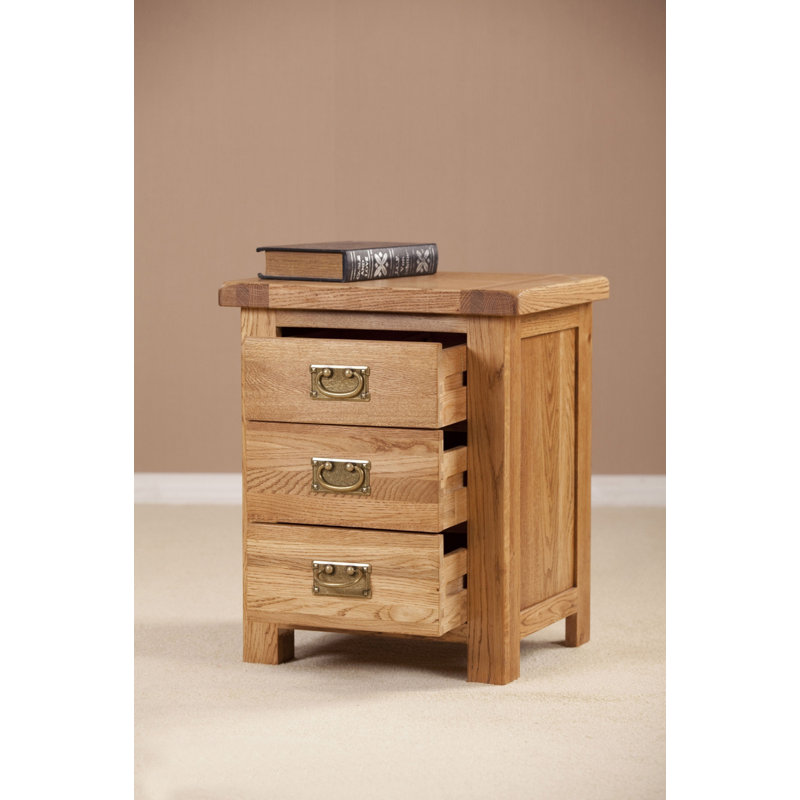 50cm W Solid Wood Bedside Table