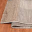 Tapis rayé en polypropylène tissé à la machine en gris / beige / brun-1743408038