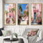 «Pink Miami Artful Facades II» - ensemble d'art mural 3 pièces Miami-1919464376-1919464388