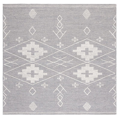 Tapis gris / ivoire Holtby Southwestern