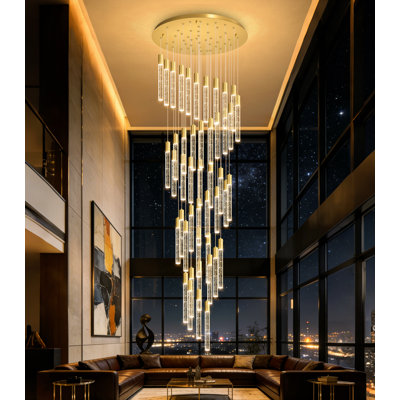 Glam 46 Lights Chandelier Led Dimmable Light