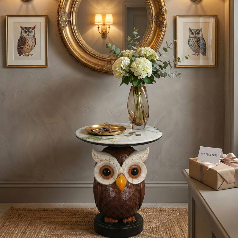 Table d'appoint hibou