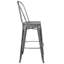 Commercial Grade Distressed Metal Indoor-Outdoor Counter Height Stool with Back-1728823592-1728823599
