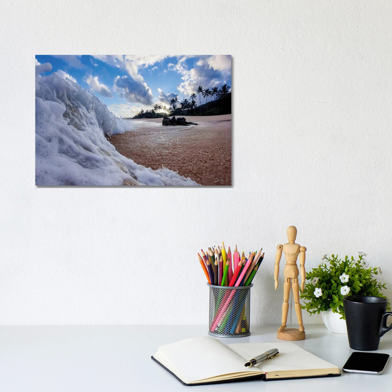 Beach Sweeper by Sean Davey - Gallery-Wrapped Canvas Giclée on Canvas, 20.32 cm H x 30.48 cm W, Canvas