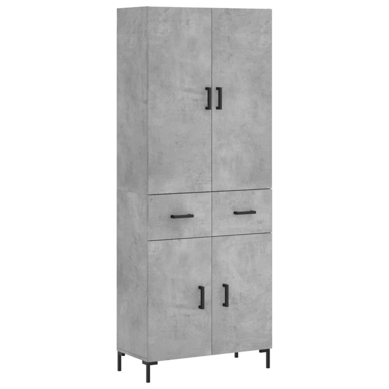 Daris 69.5cm Sideboard, Concrete Grey