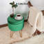 Velvet Storage Upholstered Accent Stool-1350656522