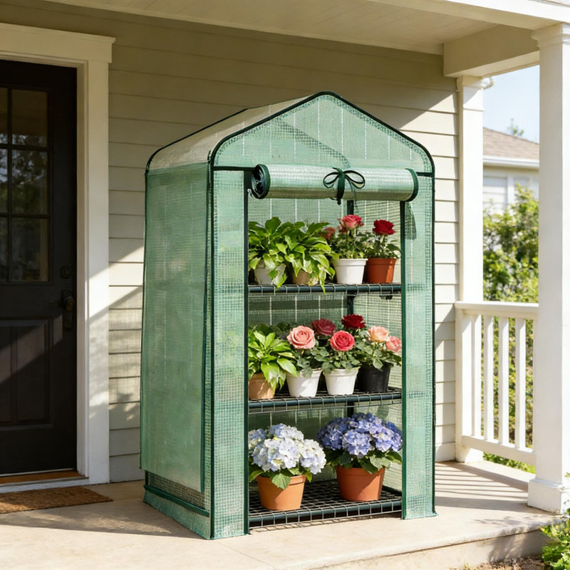 Petite serre, mini serre pratique, 50" H x 27.6" W x 19.7" D, Green