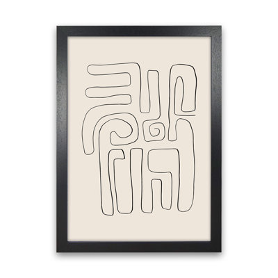 Abstract Line Doodles 2 - Print on Canvas