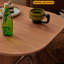 Table basse pliable mobile en bois massif