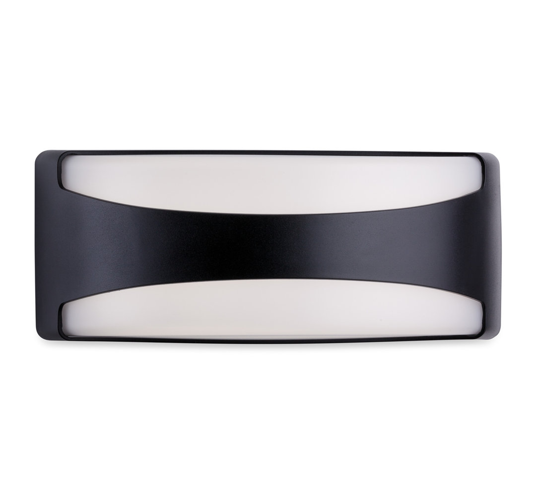 Matte Black 5.11cm H Integrated LED Outdoor Bulkhead Light