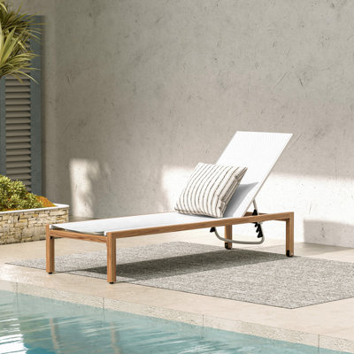 Bannock Outdoor Metal Chaise Lounge by Hokku Designs