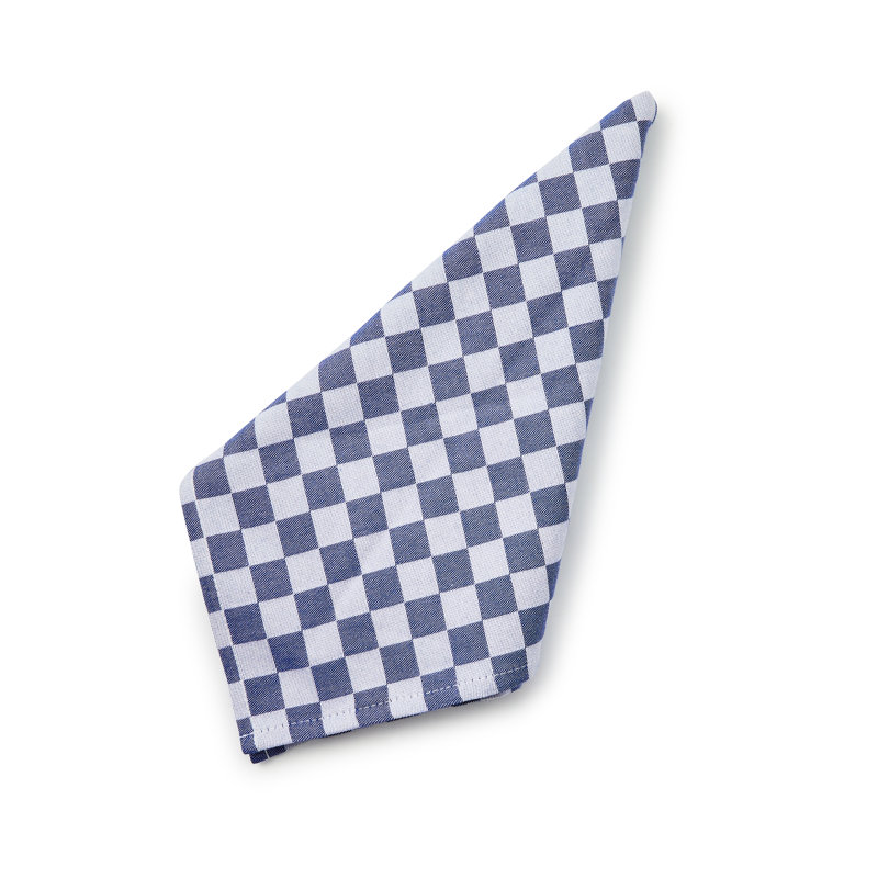 Flax Check Napkin, Set Of 4, Plum