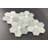 Mfl Ming Green and Thassos White Large Flowers Pattern Marble Novelty Mosaic