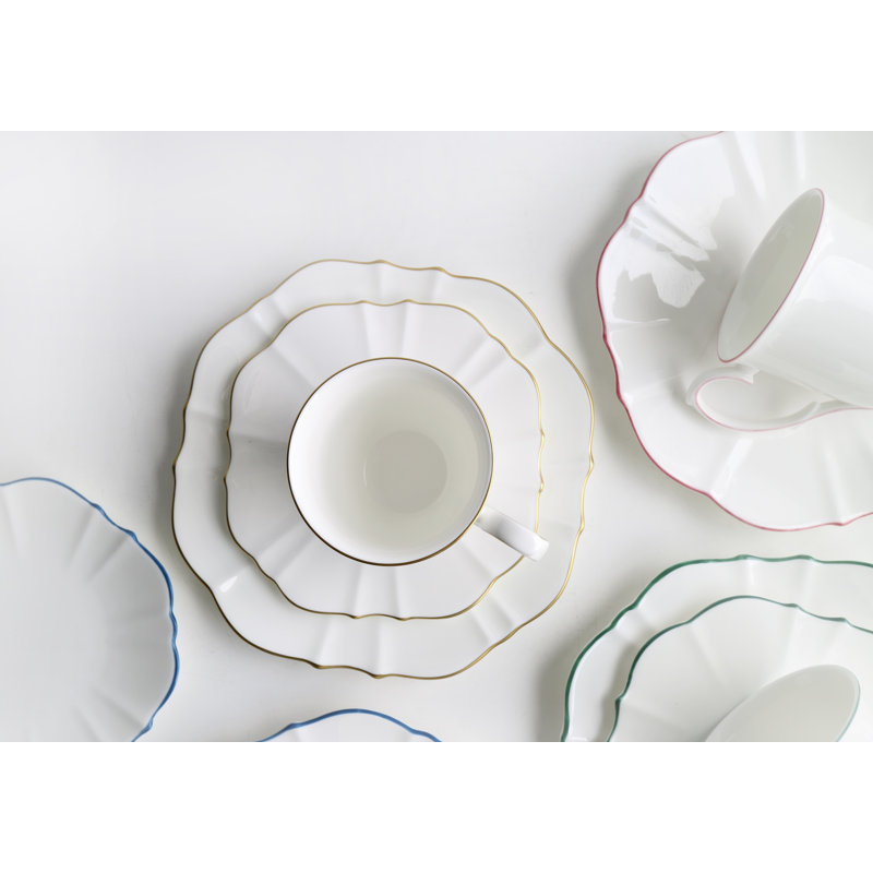 Amelie Bone China, Brushed Gold