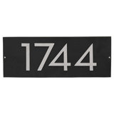 Floating Modern 6" Number Horizontal Address Plaque (4 Characters)