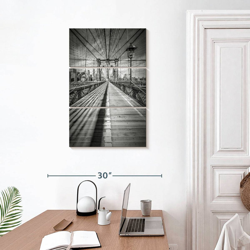 Lilie Brooklyn Bridge Shadow, 32" H x 20" W