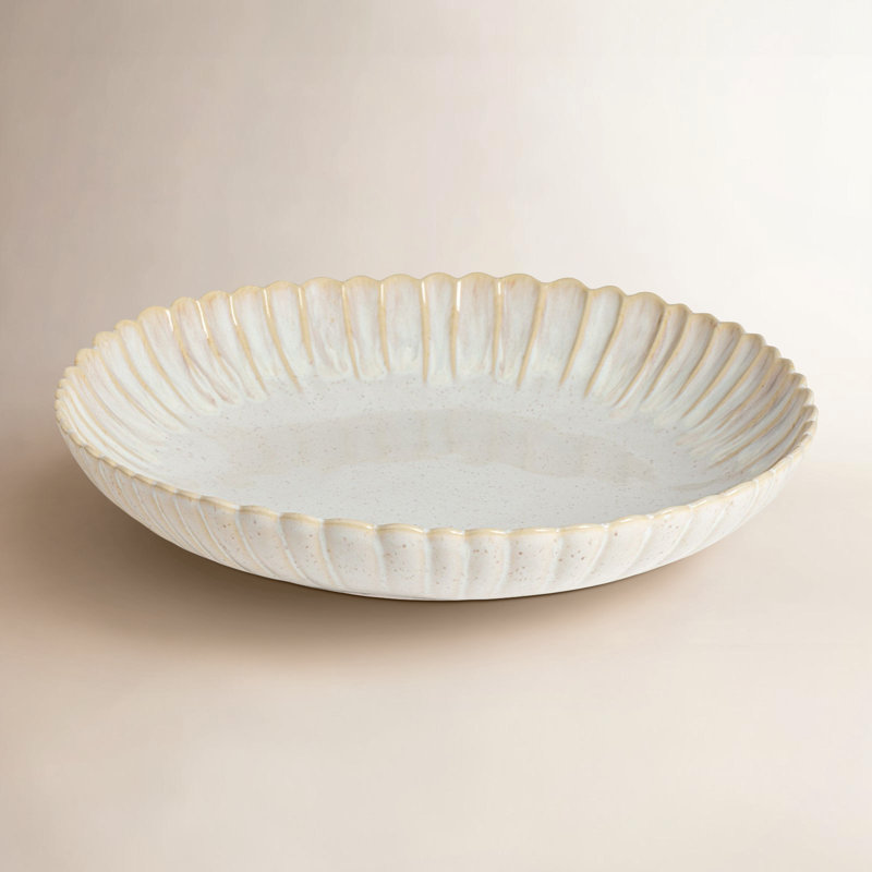 Costa Nova Mallorca Serving Bowl, Sand Beige