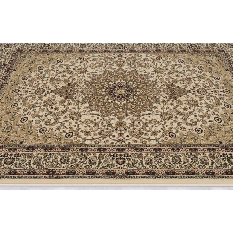 Alarah Oriental Area Rug in Ivory/Brown