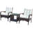 2 - Person Patio Dining Set with Square Table , Cushions Included