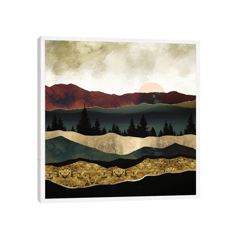 Early Autumn - Print on Canvas, 45.72 cm H x 45.72 cm W, White Framed