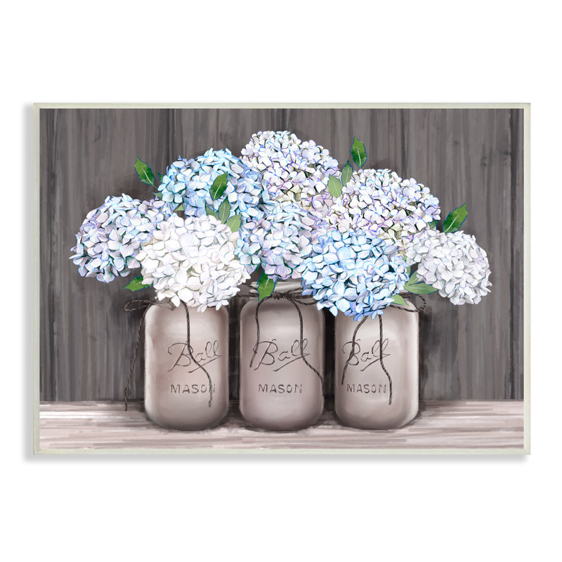 Pot à fleurs Mason rustic Farmhouse par Ziwei Li, Plaque murale, H 10 po x l 15 po x P 0,5 po