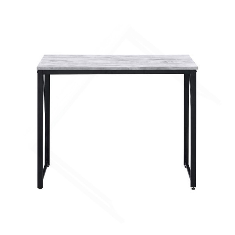 Rectangular Writing Desk With Metal Base