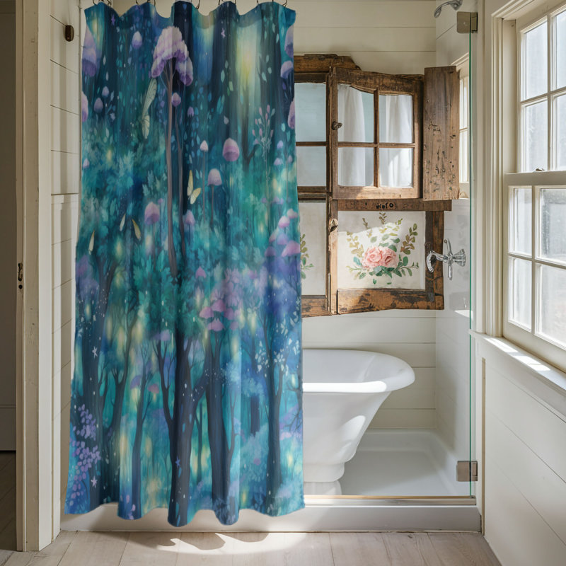 Rideau de douche Woodland Sanctuary - Premium, H 74 po x l 71 po