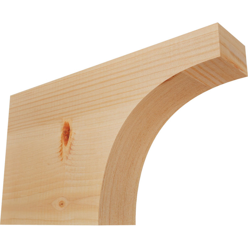 Queue de chevron lisse Huntington, Sapin de Douglas, H 10 po x l 3 1/2 po x L 18 po