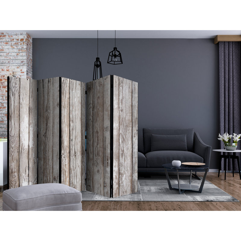 Room Divider - Scandinavian Wood [Room Dividers], 5, 172cm H x 225cm W x 3cm D