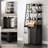 Laundry Basket, 2 Section Laundry Hamper With 4 Tiers Shelf, Pull-Out And Removable Laundry Bags, Large 2 X 15.87 Gallons, For Bedroom Bathroom Black Pf11Xlk-48690607-48690606
