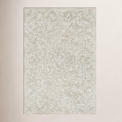 Cait Tan Hand-Tufted Floral Rug