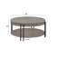 Table basse contemporaine 1Pc avec tablette de rangement
