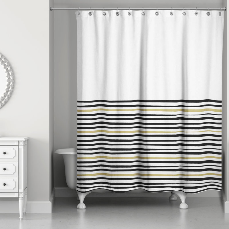 Pelagios Striped Shower Curtain